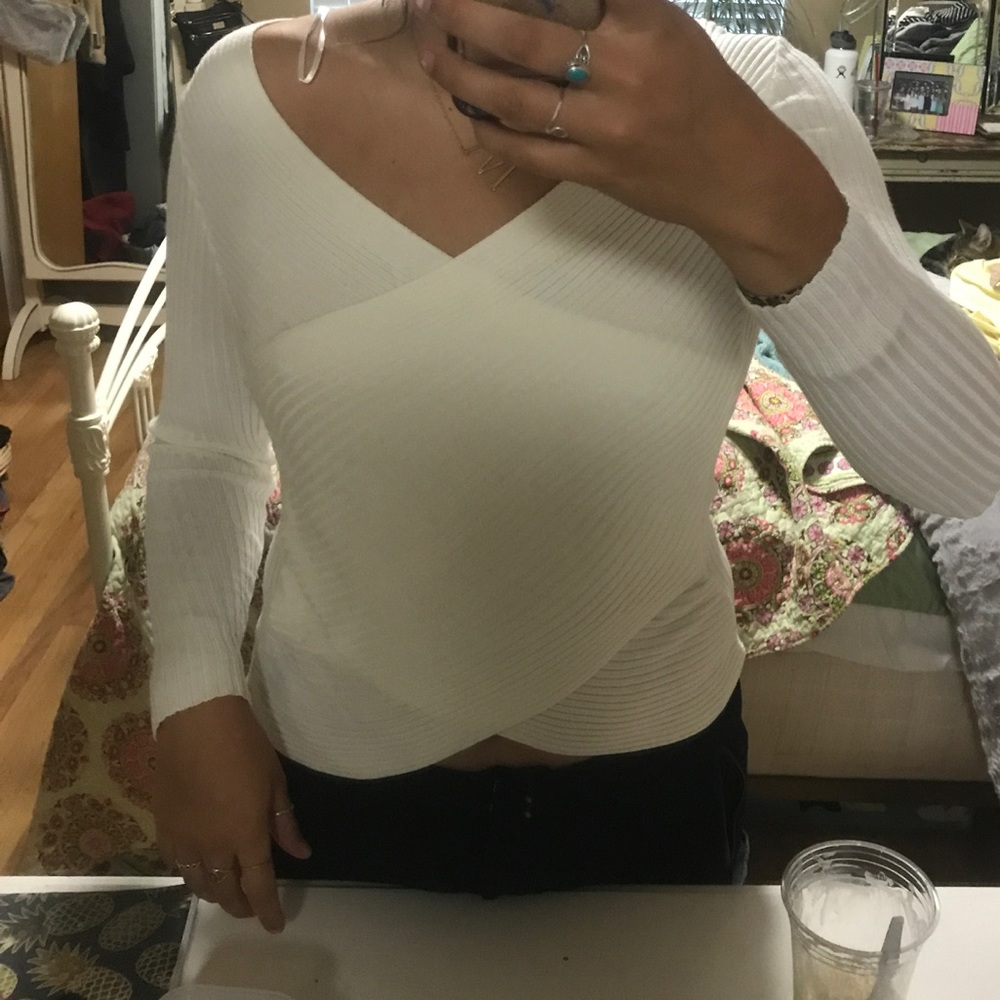 cute white long sleeve